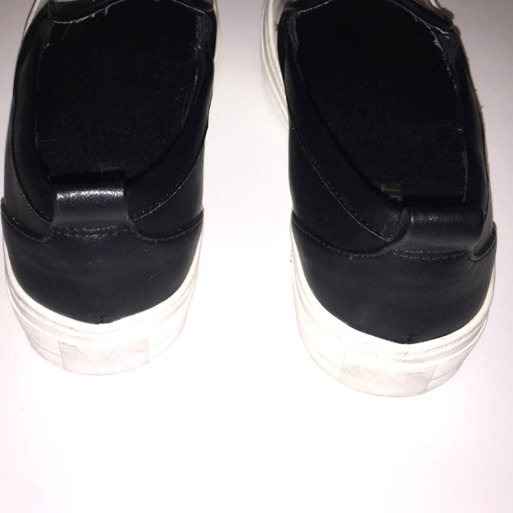 Nine West WOLSEN Black White Floral Bold Pansy Slip On Platform Sneakers 5.5M - Picture 5 of 9